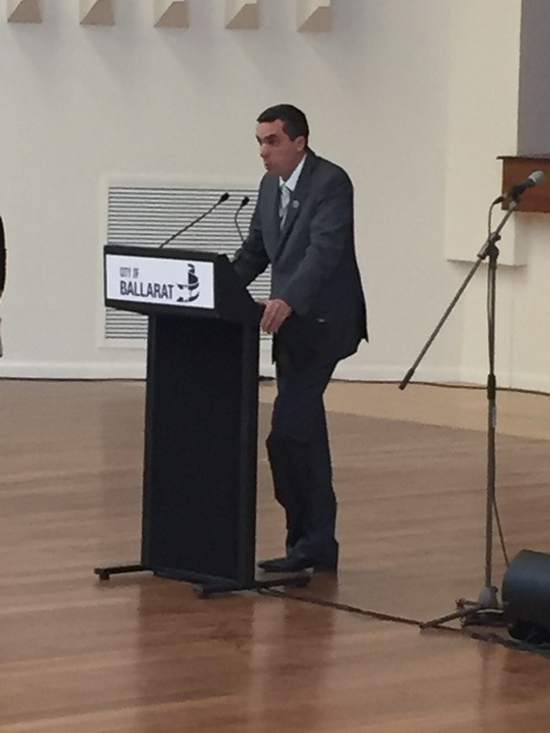 Unveiling of the George Treloar Memorial in Ballarat